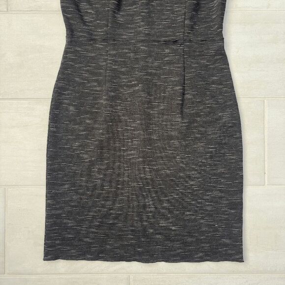 Ann Taylor Dress Sheath Midi Short Sleeve Dark Grey Size 2 Business Casual Work - Picture 7 of 7